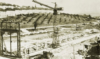 Construção do Pavilhão.